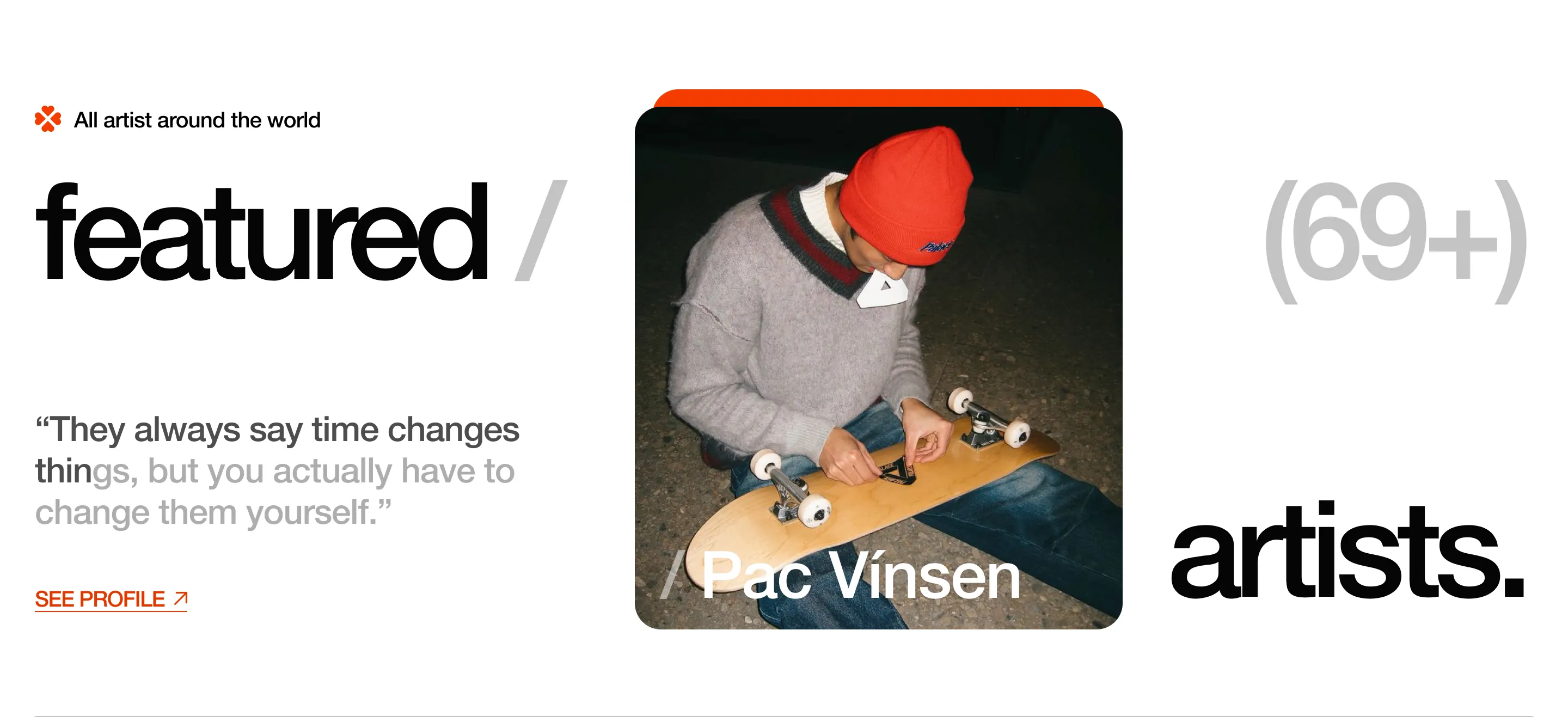 Featured artist Pac Vinsen